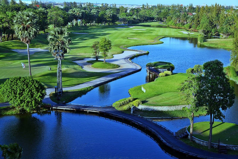 Terenul de golf de pe insula Ile aux Cerfs